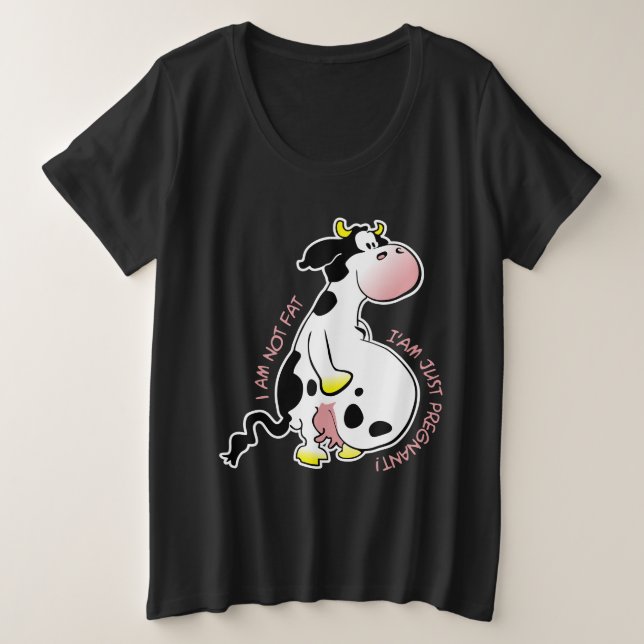 I am not fat, I am just pregnant Große Größe T-Shirt (Design vorne)