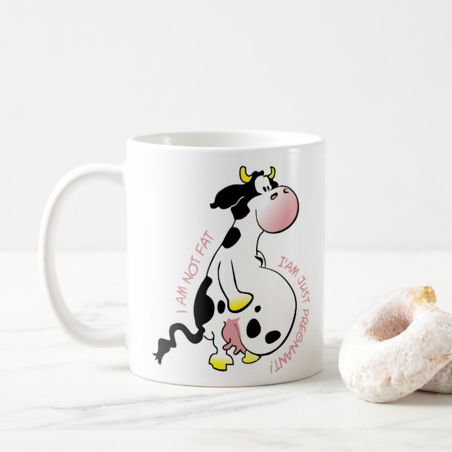 I am not fat, I am just pregnant Kaffeetasse (Mit Donut)