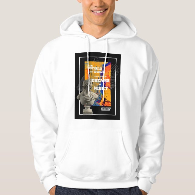I Am Nothing But Words Poetry hoodie  (Vorderseite)