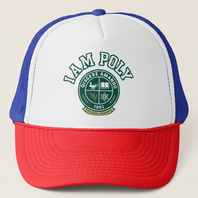 I AM POLY Trucker Hat Truckerkappe (Vorderseite)