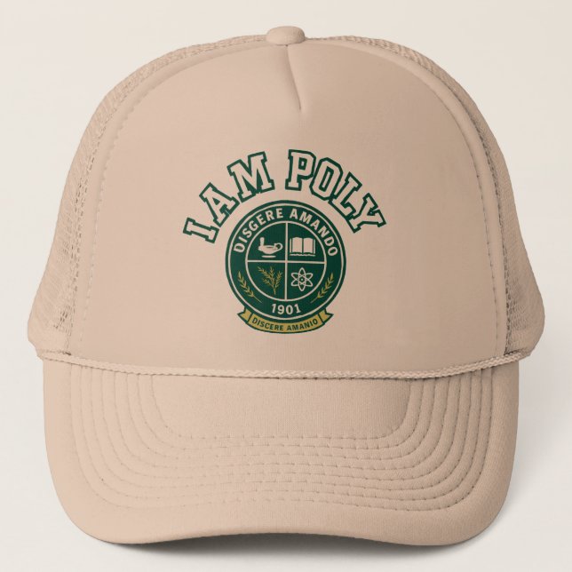I AM POLY Trucker Hat Truckerkappe (Vorderseite)