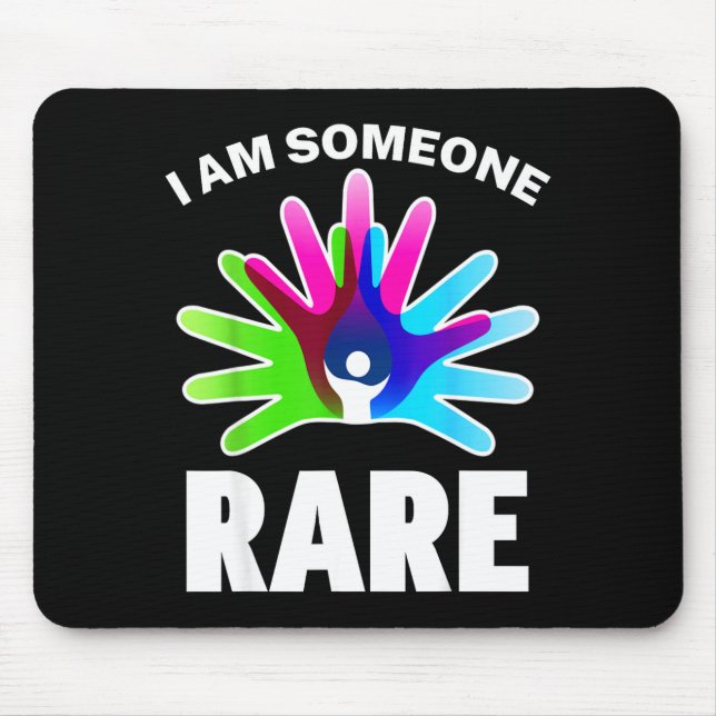 I Am Rare Disease Awareness Shirt - Rare Disease D Mousepad (Vorne)