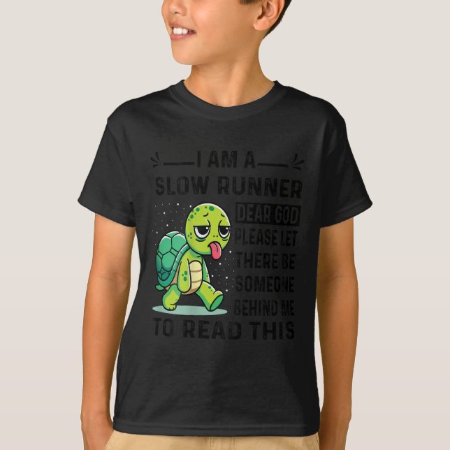 I Am Runner Dear God Please Let There Be Someone F T-Shirt (Vorderseite)