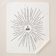 I AM Scriptures Sherpa Blanket (KUNSTBAR)