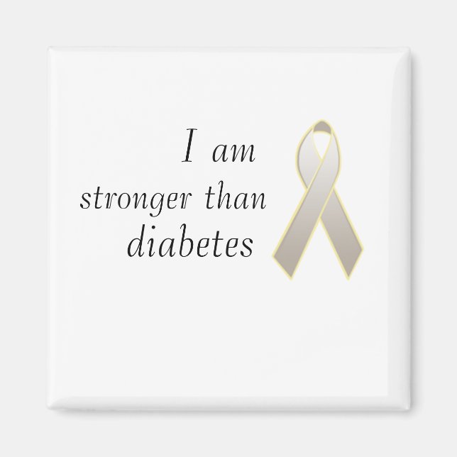 I am stronger than diabetes magnet (Vorne)