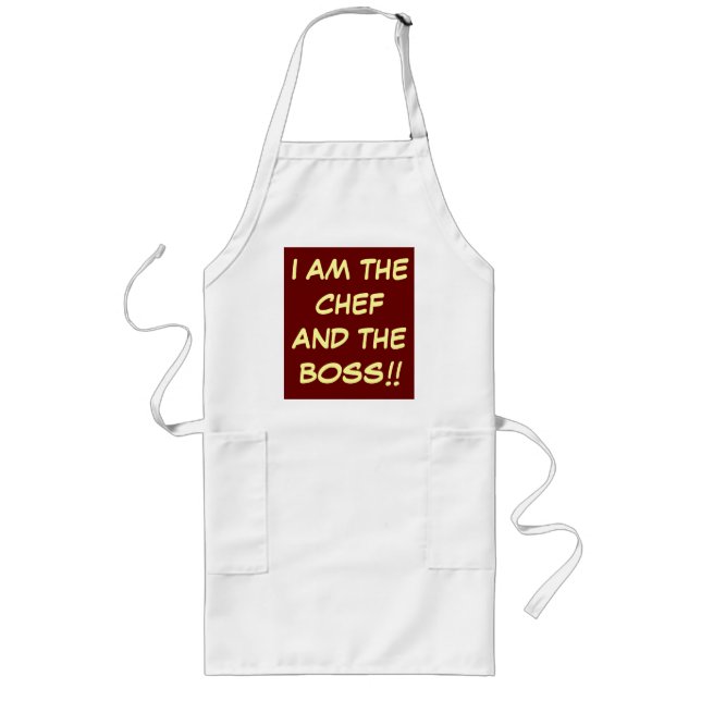 " I am The Chef and The Boss" Tabliers de Cuisines (Devant)