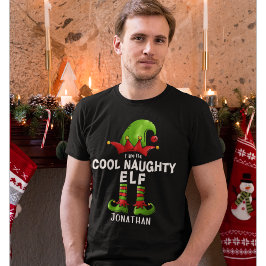I am The Cool Naughty Elf Funny Elf T-Shirt