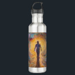 I Am the Portal — Embodied Gateway Design Edelstahlflasche<br><div class="desc">You are not walking through magic — you are the gate itself.
This design transforms the human form into a radiant interdimensional portal,  glowing with sacred light. A visual affirmation for those who channel energy,  intuition,  and vision.</div>