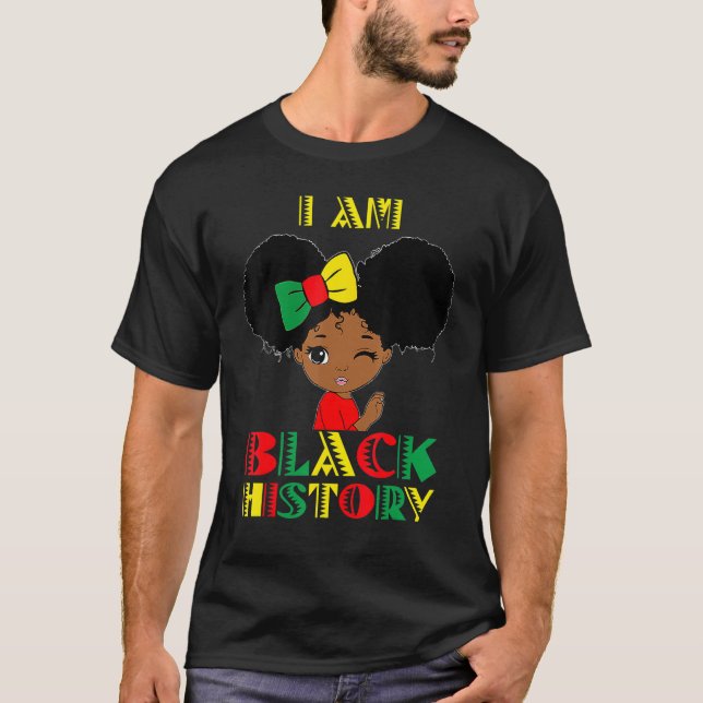I Am The Strong African Queen Girl Pretty Black an T-Shirt (Vorderseite)