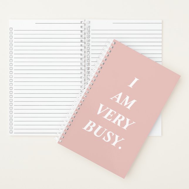 I Am Very Busy Spiral Notebook Notizbuch (Innen)