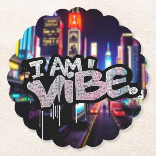 I AM VIBE - Urban Street Style Graffiti Art Design Untersetzer