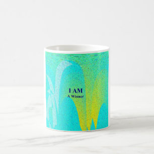 "I AM WINNER"White 11 oz Classic White Tasse
