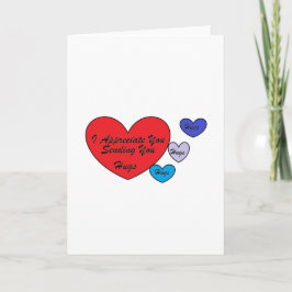 I Appreciate You Feiertagskarte