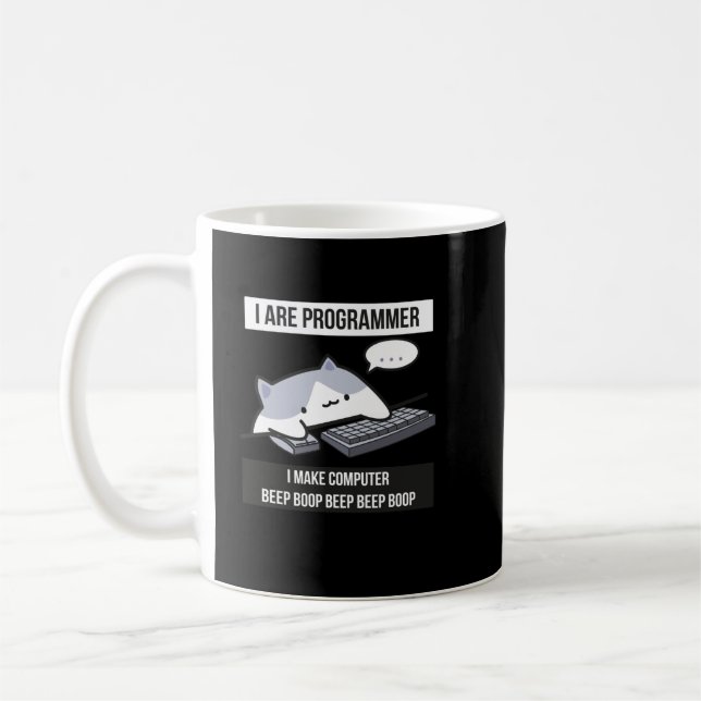 I are programmer (cat programmer)  kaffeetasse (Links)