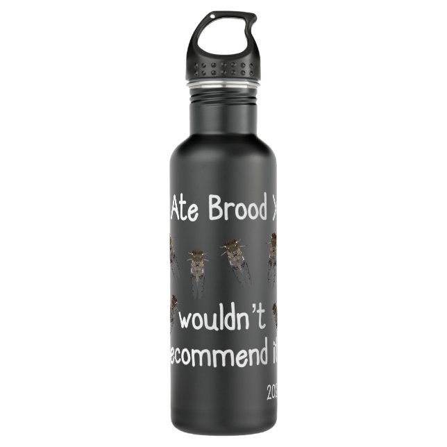 I Ate Brood X Cicadas Funny Cicada Apparel Edelstahlflasche (Vorderseite)