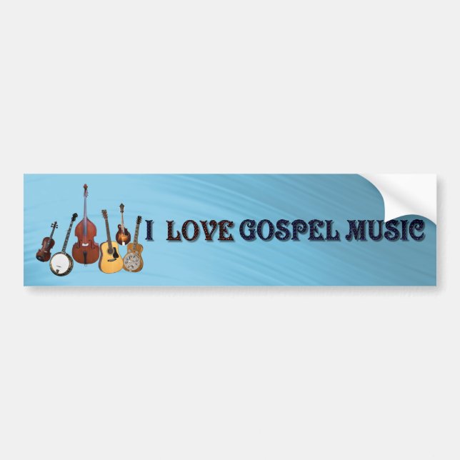 I AUFKLEBER DES LIEBE-EVANGELIUM-MUSIC-BUMPER AUTOAUFKLEBER (Vorne)