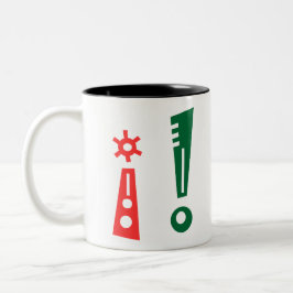 i! Ausrufebrücke Zweifarbige Tasse