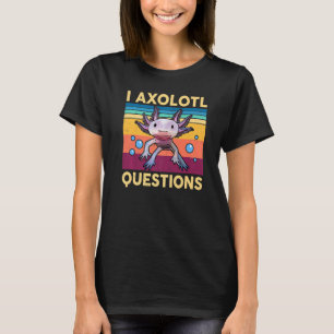 I Axolotl Fragen Kinder Niedlich Axolotl Jugend T-Shirt