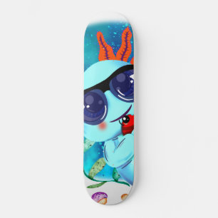 I Axolotl-Fragen, Niedliches Axolotl-Zitat Skateboard