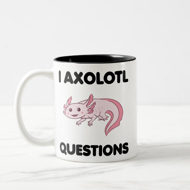 I Axolotl Questions Mug (Gauche)