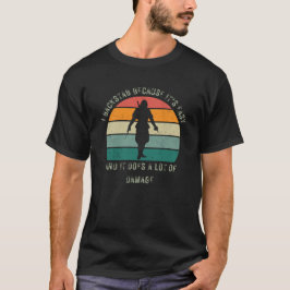 "I backstab weil es einfach ist" Retro Sunset Rogu T-Shirt