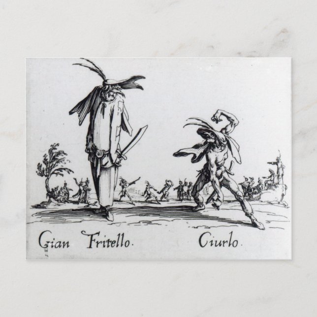 I Balli de Spessanei oder Le Grande Chasse Postkarte (Vorderseite)