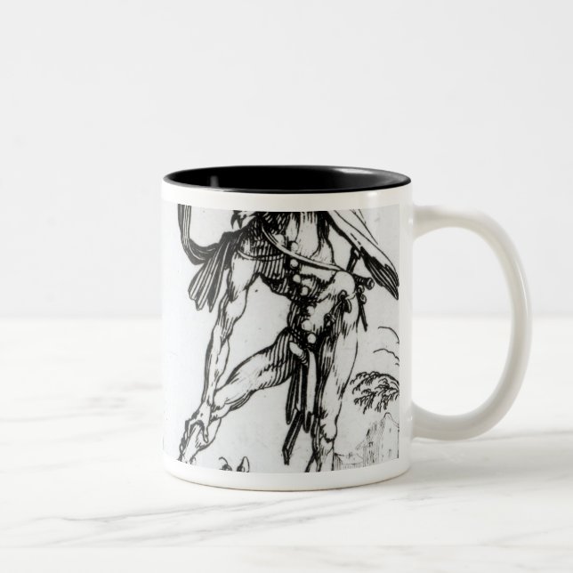 I Balli de Spessanei oder Le Grande Chasse Zweifarbige Tasse (Rechts)