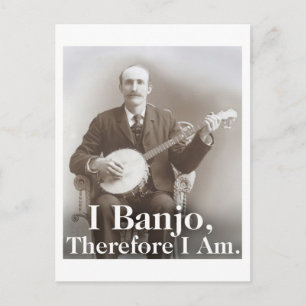 I Banjo Postcard Postkarte