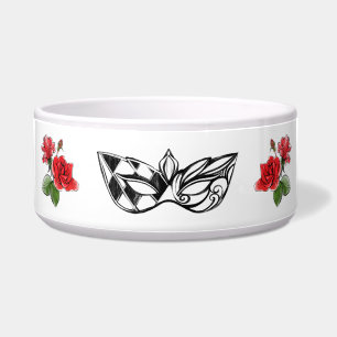 *~* I BARK IN ITALIENISCHEN VENEZIANISCH MASK-ROTE NAPF