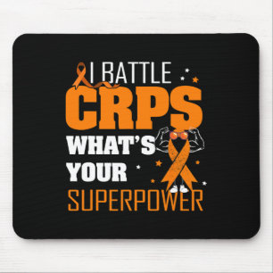 I Battle Crps Rsd Awareness Orange Ribbon Krieger Mousepad