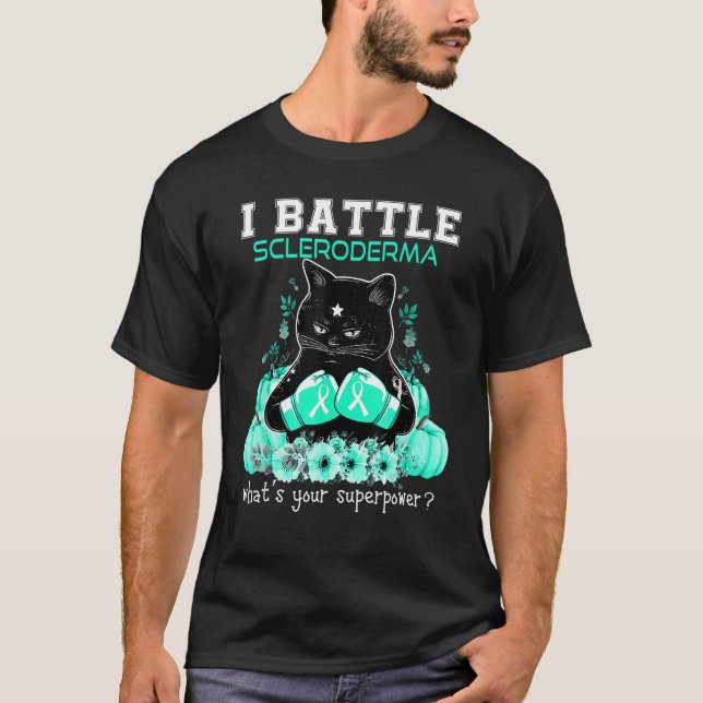 I Battle Scleroderma Awareness Chat T-Shirt (Vorderseite)