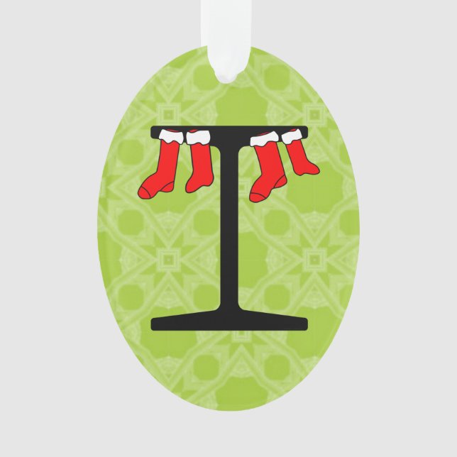 I-Beam Weihnachts-Strümpfe Ornament (Vorderseite)
