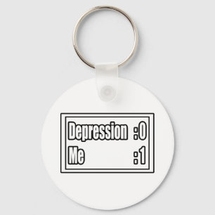 I Beat Depression (Scoreboard) Schlüsselanhänger