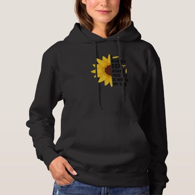 I Became A DSP Direct Support Professional Hoodie (Vorderseite)