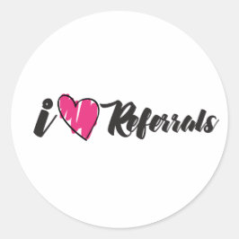 I Befassungen der Liebe Runder Aufkleber