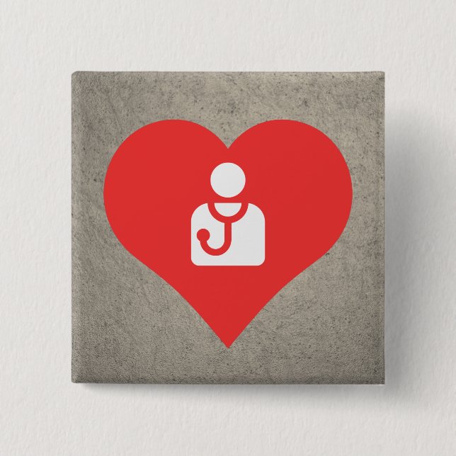 I behandelt Herz Icon Button (Vorderseite)