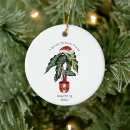 I Beleaf im Santa Claus House Pflanze Weihnachten Keramik Ornament
