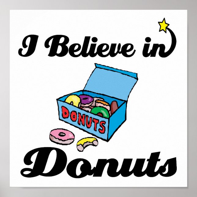 i believe in donuts poster (Vorne)