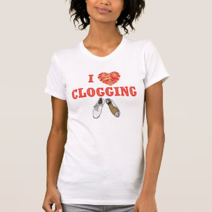 I beschuht Liebe-verstopfenherz die erwachsenen T-Shirt