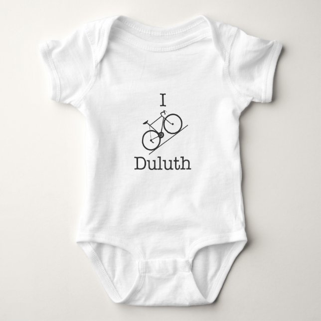 I Bike Duluth Baby Strampler (Vorderseite)