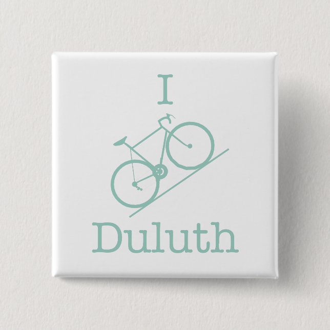 I Bike Duluth Button (Vorderseite)