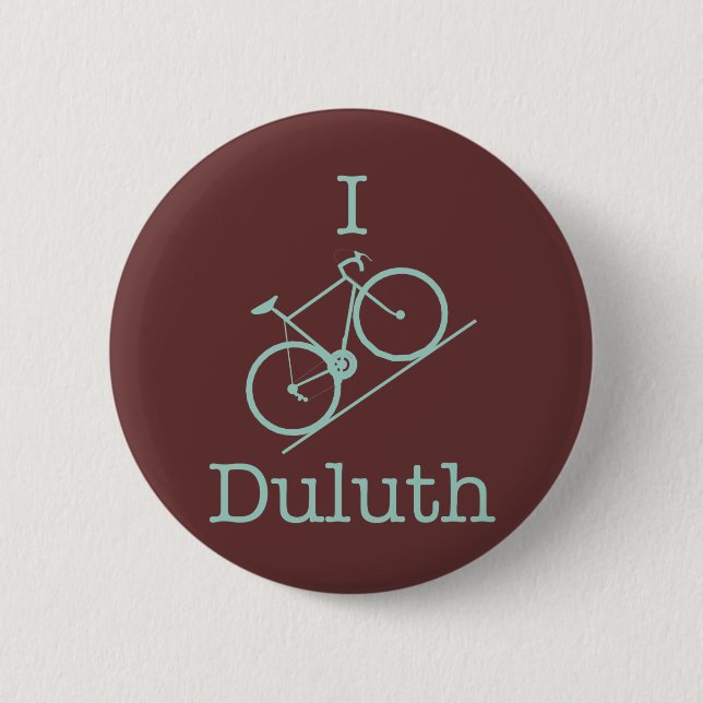 I Bike Duluth Button (Vorderseite)