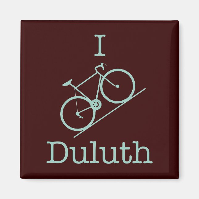 I Bike Duluth Magnet (Vorne)
