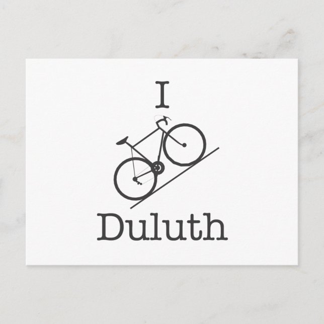 I Bike Duluth Postkarte (Vorderseite)
