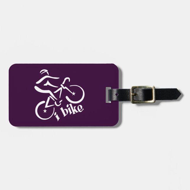 I BIKE individuelle Gepäckmarke Gepäckanhänger (Vorderseite horizontal)