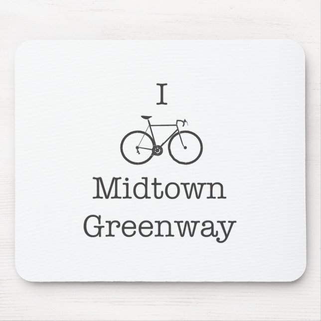 I Bike Midtown Greenway Mousepad (Vorne)
