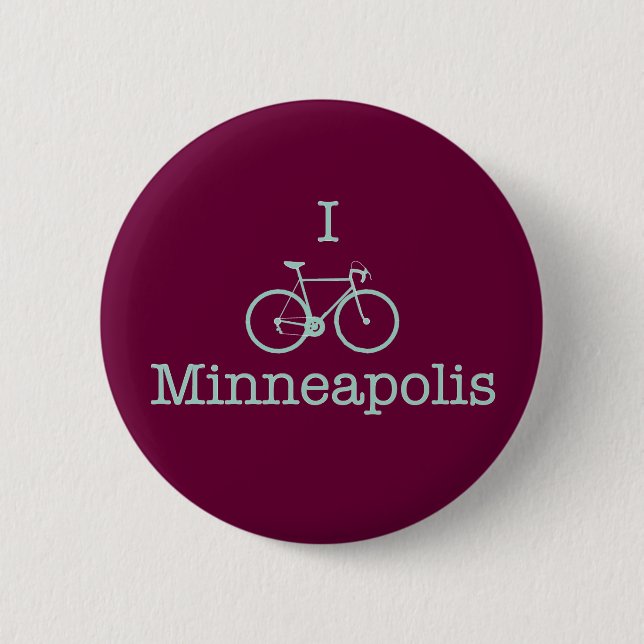 I Bike Minneapolis Button (Vorderseite)