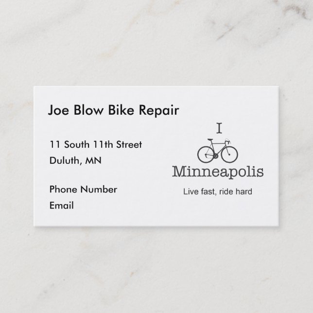 I Bike Minneapolis Terminkarte (Vorderseite)