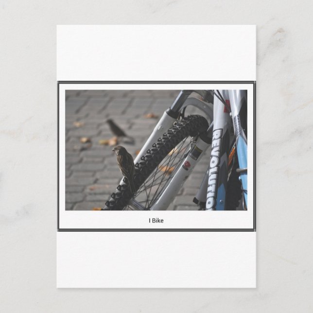 I Bike Postkarte (Vorderseite)