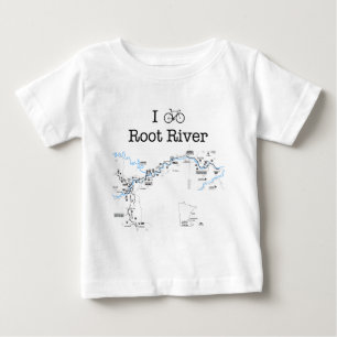 I Bike Root River Baby T-shirt